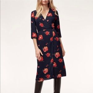NWOT Theo Wrap Dress Babaton Aritzia